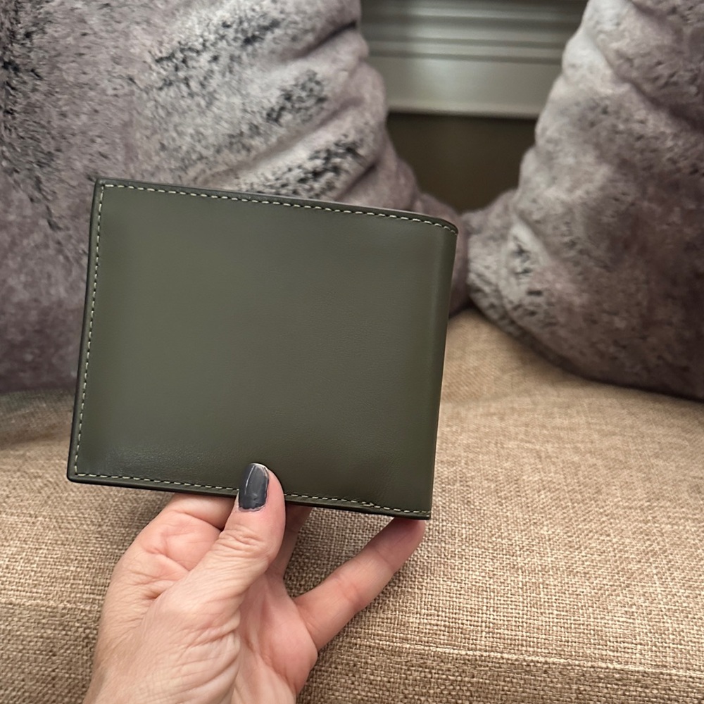 Coach Olive Green Men's 3in1 Wallet - Picture 4 of 9